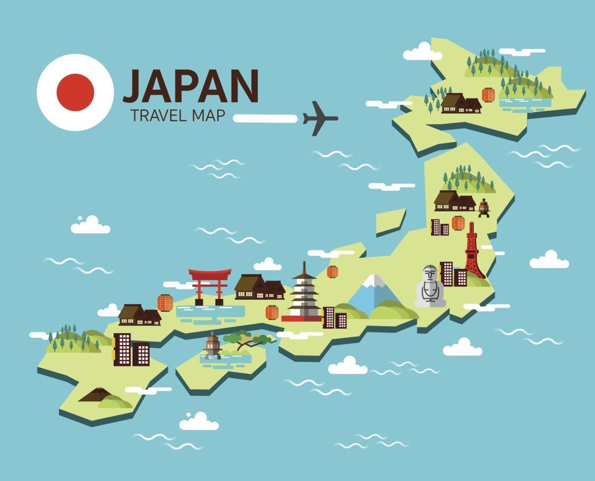 خريطة عالمية اليابان