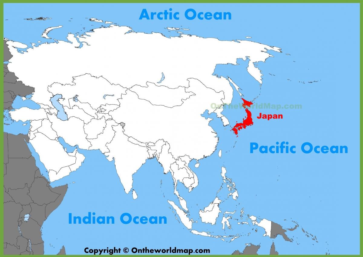 خريطة اليابان و آسيا