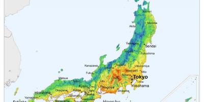 الإشعاع اليابان خريطة