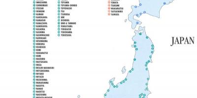 خريطة اليابان الموانئ