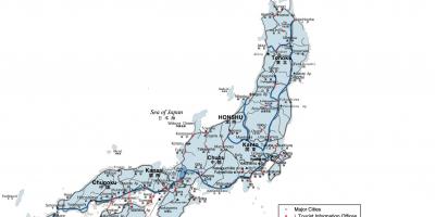 اليابان خريطة النقل