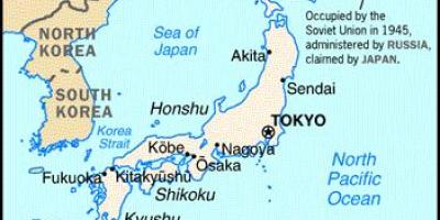 اليابان والدول المحيطة خريطة
